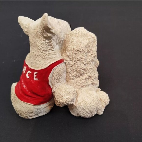 United Designs Dog Couple Figurine SC-267 Stone Critters Poodle Bull terrier - Picture 8 of 10